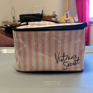 Victoria’s Secret striped makeup bag